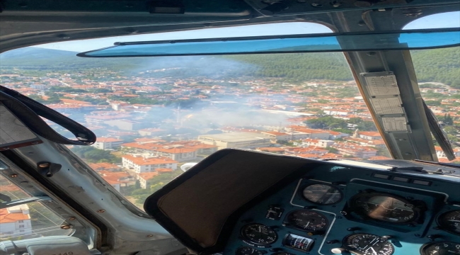 Muğla'da fırında çıkan ve 4 iş yerine zarar veren yangın söndürüldü