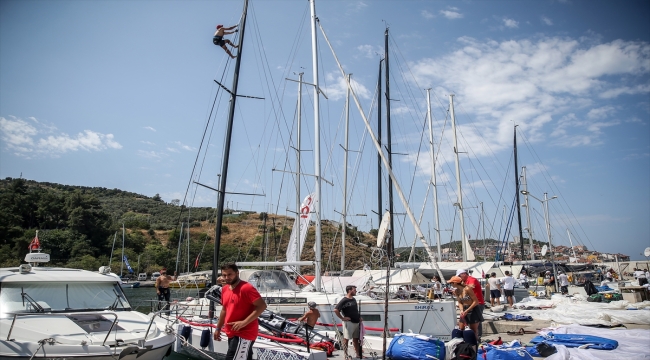 11. TAYK-Eker Olympos Regatta Yelken Yarışı'nın Tirilye etabı tamamlandı