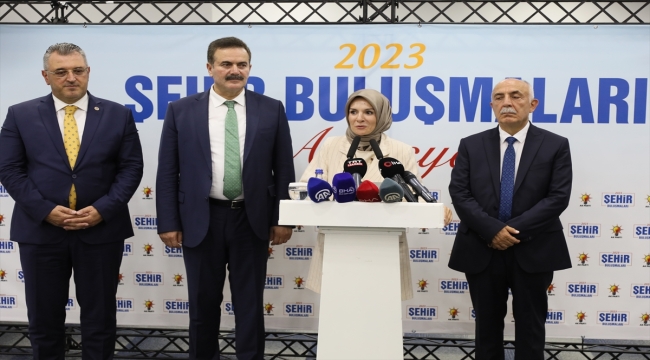 Aile ve Sosyal Hizmetler Bakanı Göktaş, Amasya'da "Şehir Buluşmaları"nda konuştu