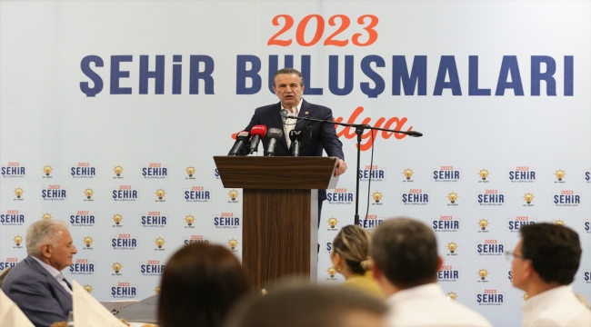 AK Parti Genel Başkanvekili Yıldırım, Antalya'da tarım sektörü temsilcileriyle buluştu: 