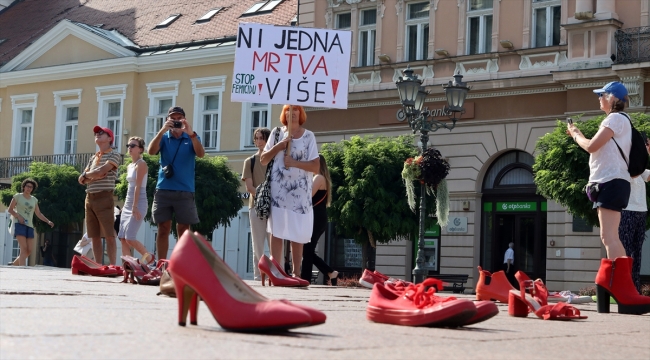 Hırvatistan ve Sırbistan'da "aile içi şiddete son" gösterileri düzenlendi