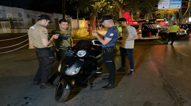 İstanbul'da motosiklet sürücülerine yönelik asayiş uygulaması