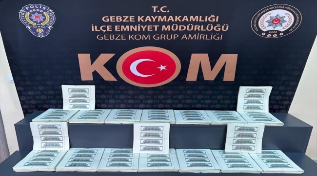 Kocaeli'de 2 milyon 152 bin sahte dolar ele geçirildi