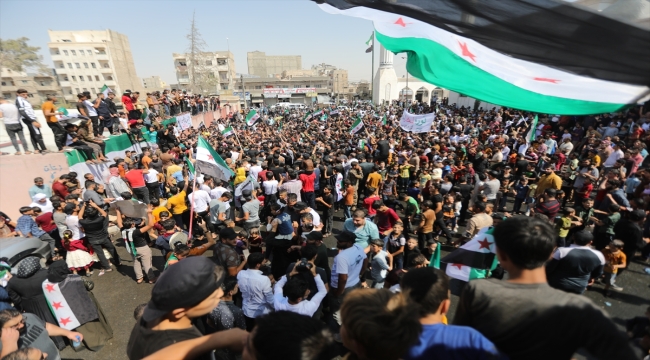 Şam yönetimi Suriye'nin 7 ilinde protesto edildi