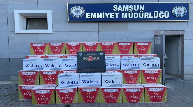 Samsun'da 1 milyon makaron ele geçirildi