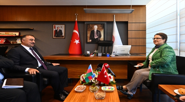 TBMM İnsan Haklarını İnceleme Komisyonu Başkanı Yanık, Azerbaycan'ın Ankara Büyükelçisi Memmedov'u kabul etti