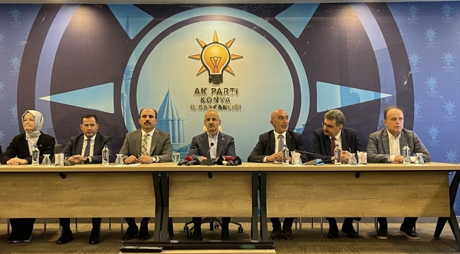Ulaştırma ve Altyapı Bakanı Abdulkadir Uraloğlu Konya'da konuştu