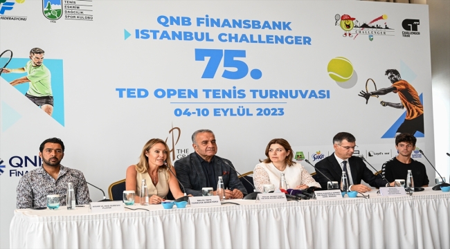 75. TED Open Uluslararası Tenis Turnuvası'nın basın toplantısı yapıldı