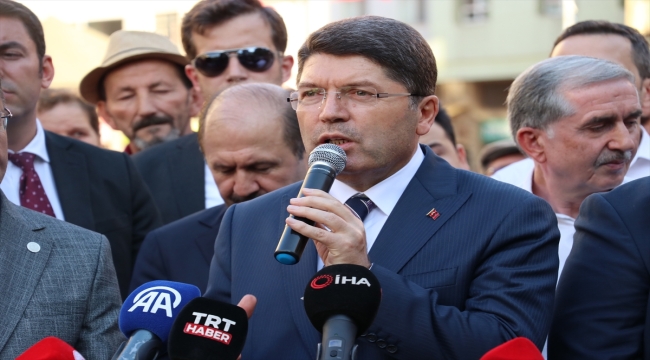 Adalet Bakanı Tunç, Bartın'da vatandaşlara hitap etti
