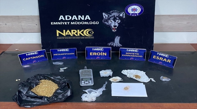 Adana'da uyuşturucu operasyonunda yakalanan 3 şüpheli tutuklandı