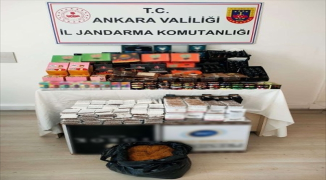 Ankara'da tütün doldurulmuş 10 bin makaron ele geçirildi