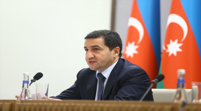 Azerbaycan Cumhurbaşkanı Yardımcısı Hacıyev, diplomatik temsilcilere Karabağ'daki son durumu anlattı:
