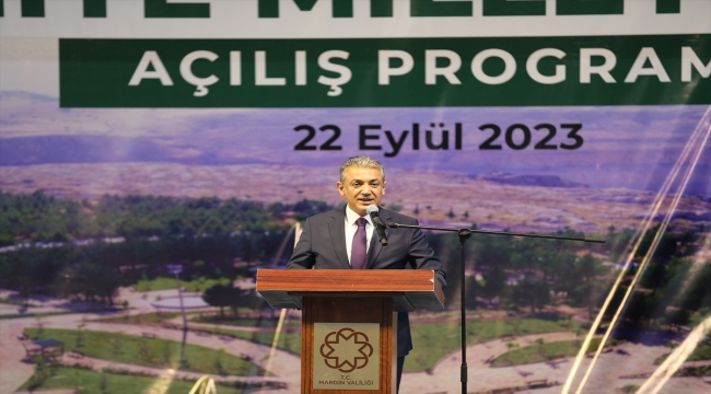 Çalışma ve Sosyal Güvenlik Bakanı Işıkhan, Mardin'de "Millet Ormanı" açılışında konuştu