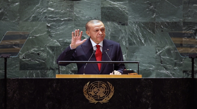 Cumhurbaşkanı Erdoğan, BM Genel Kurulu'na hitap etti