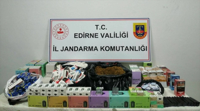 Edirne'de jandarmanın kaçakçılık operasyonunda 2 şüpheli gözaltına alındı