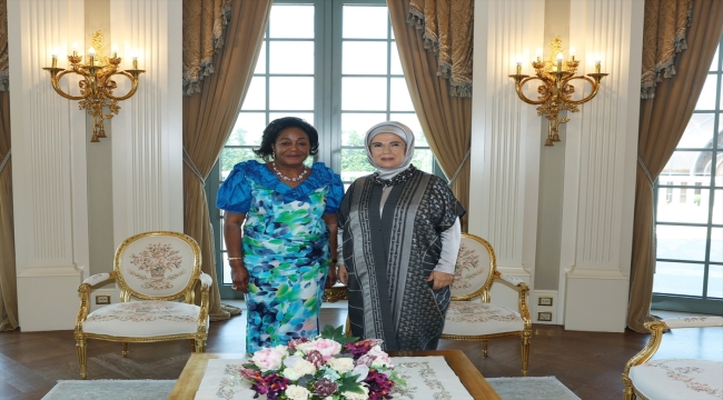 Emine Erdoğan, Kongo Cumhuriyeti Cumhurbaşkanı'nın eşi N'Guesso ile görüştü