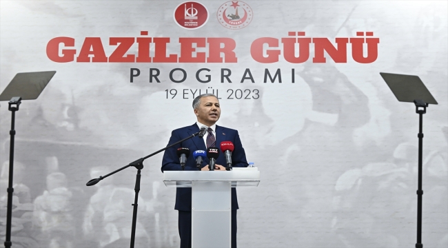 İçişleri Bakanı Yerlikaya, "Gaziler Günü Programı"nda konuştu