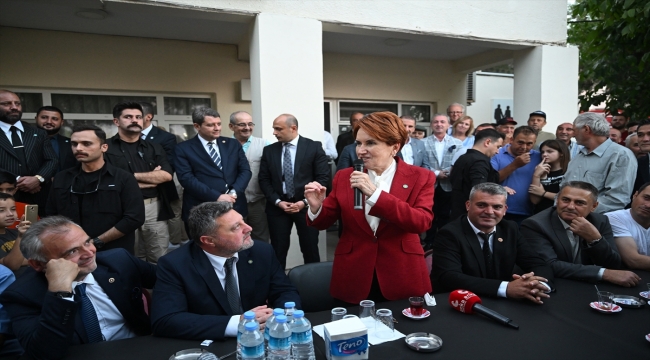 İYİ Parti Genel Başkanı Meral Akşener Edirne'de konuştu