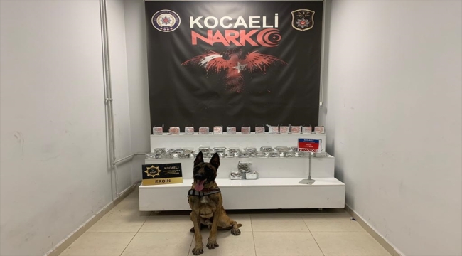 Kocaeli'de durdurulan otomobilin yakıt deposundan 21 kilogram eroin çıktı