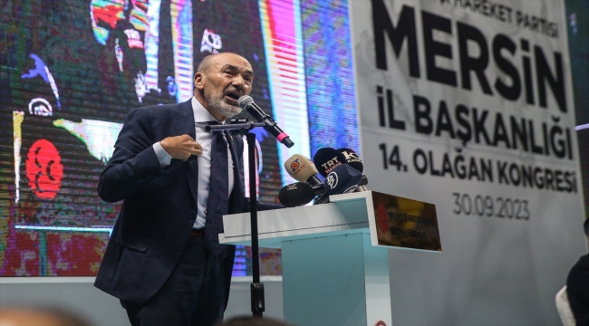 MHP Genel Başkan Yardımcısı Yıldırım, partisinin Mersin İl Kongresi'nde konuştu