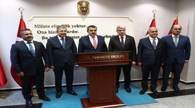 Milli Eğitim Bakanı Tekin, Osmaniye'de temaslarda bulundu