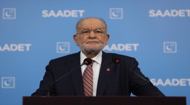 Saadet Partisi Genel Başkanı Karamollaoğlu basın toplantısı düzenledi: