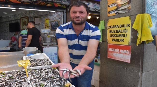Trabzon'daki tezgahları hamsi, mezgit ve istavrit süslüyor