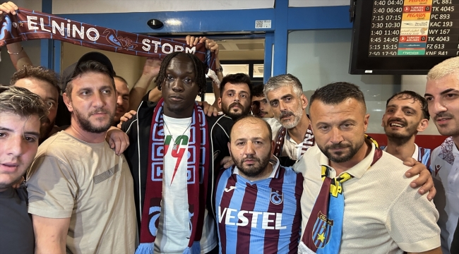 Trabzonspor'un yeni transferi Batista Mendy, Trabzon'a geldi