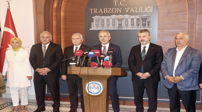 Ulaştırma ve Altyapı Bakanı Uraloğlu, Trabzon'da konuştu