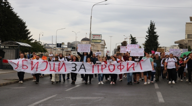 Üsküp'te, Radyoterapi ve Onkoloji Üniversite Kliniği'nin işleyişini protesto edildi