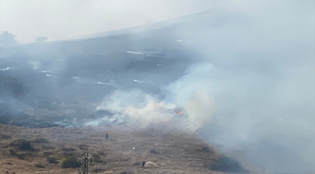 Ankara Çubuk'ta çıkan anız yangını söndürüldü