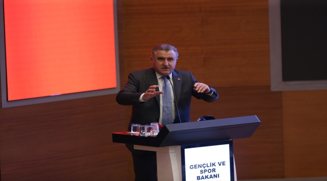Bakan Bak, Türkiye Amatör Spor Kulüpleri Konfederasyonunun Genel Kurulu'nda konuştu