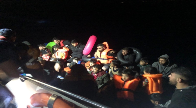 Bodrum açıklarında 40 düzensiz göçmen yakalandı