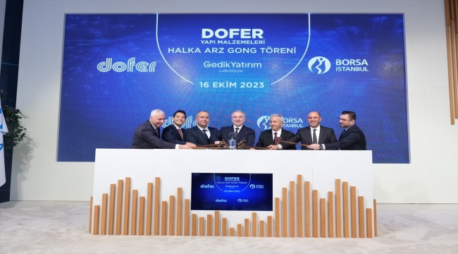 Borsa İstanbul'da gong, Dofer Yapı için çaldı