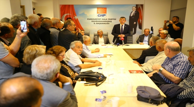 CHP Genel Başkan adayı Özgür Özel, Kahramanmaraş'ta konuştu