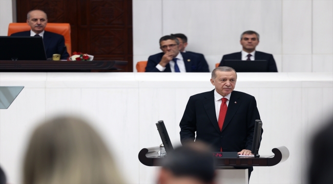 Cumhurbaşkanı Erdoğan, yeni yasama yılı açılışında konuştu