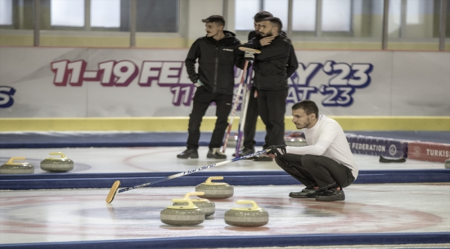 Curling Süper Lig müsabakaları Erzurum'da başladı