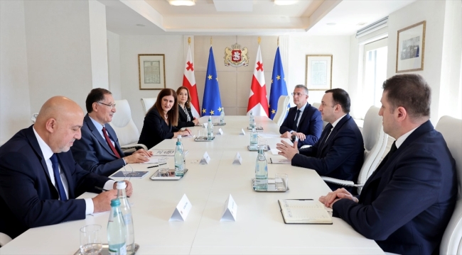 Gürcistan Başbakanı Garibaşvili, Kamu Başdenetçisi Malkoç'u kabul etti