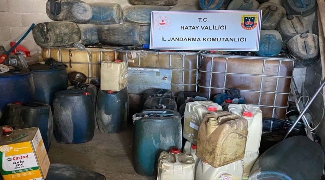 Hatay'da 12 bin litre kaçak akaryakıt ele geçirildi