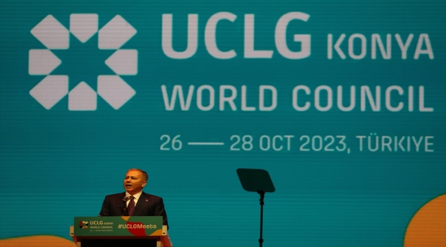 İçişleri Bakanı Yerlikaya, UCLG Konseyi Gala Programı'nda konuştu