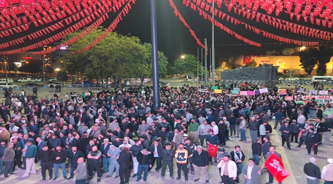 İsrail'in Gazze'ye saldırıları Gaziantep ve çevre illerde protesto edildi