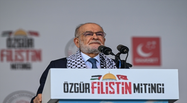 İstanbul'da "Özgür Filistin Mitingi" yapıldı