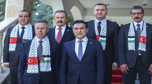 İYİ Parti'den Filistin'in Ankara Büyükelçisi Mustafa'ya ziyaret