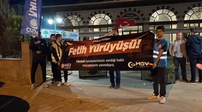 Kahramanmaraş'ta Filistin'e destek yürüyüşü düzenlendi