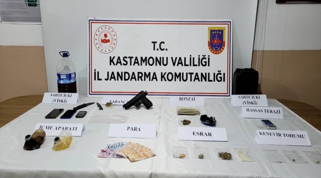 Kastamonu'da uyuşturucu operasyonunda yakalanan zanlı tutuklandı