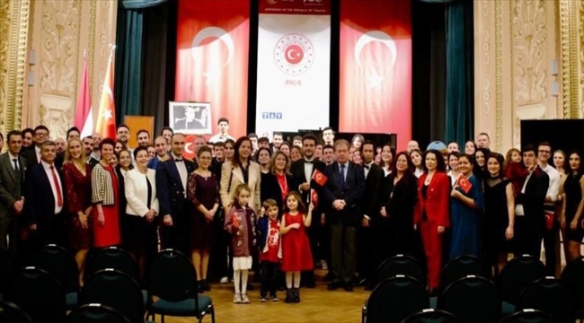 Letonya'da Türkiye Cumhuriyeti'nin 100. yıl dönümü kutlandı