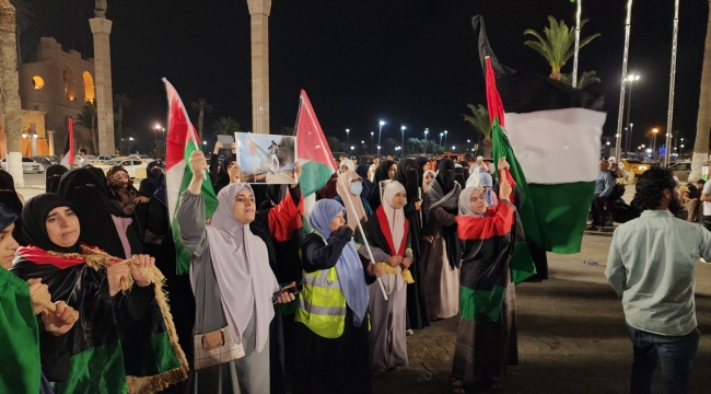 Libya ve Moritanya'da İsrail'in Gazze'de hastaneye düzenlediği saldırı protesto edildi
