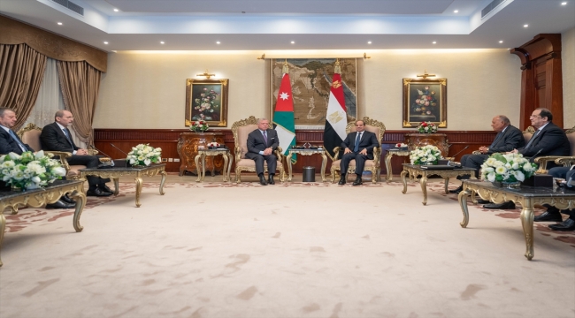 Mısır Cumhurbaşkanı Sisi ile Ürdün Kralı Abdullah "Gazze'deki askeri gerilimi" görüştü