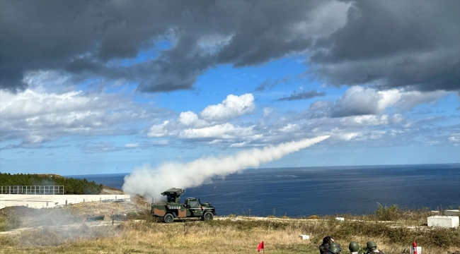 MSB, Sinop Test Merkezi'ndeki Stinger eğitim atışlarının görsellerini paylaştı 