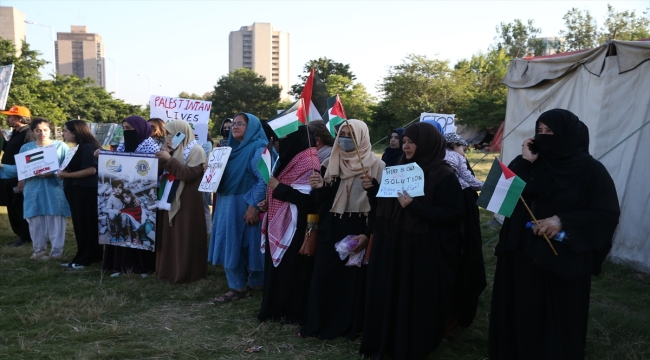 Pakistan'da sivil toplum örgütleri İsrail'in Gazze'ye saldırılarını protesto etti